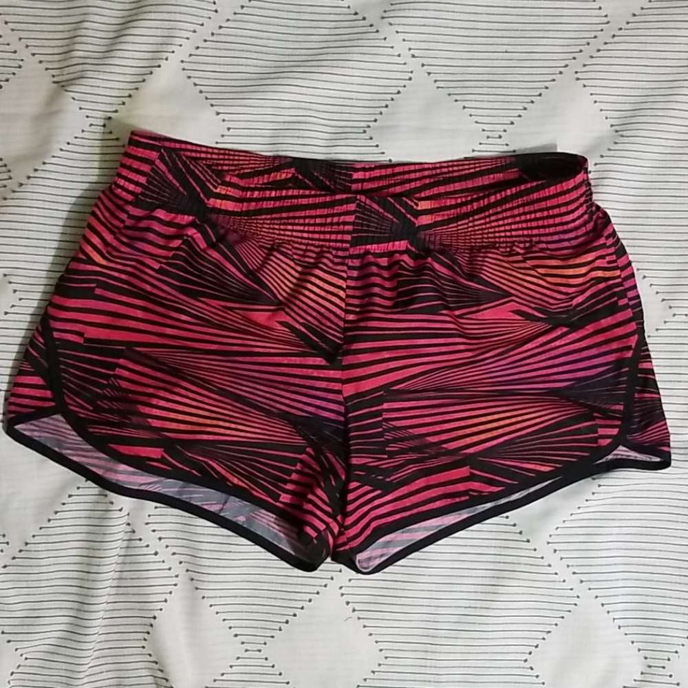 Danskin Now Pink and Black Athletic Shorts